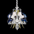 Maria Classic Colorful Candle Branch Blue Deer Crystal Chandelier for Living Room / dining Room