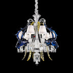 Maria Classic Colorful Candle Branch Blue Deer Crystal Chandelier for Living Room / dining Room