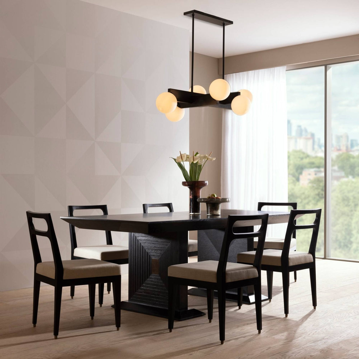 Tallow Linear Chandelier DRC02 room scene