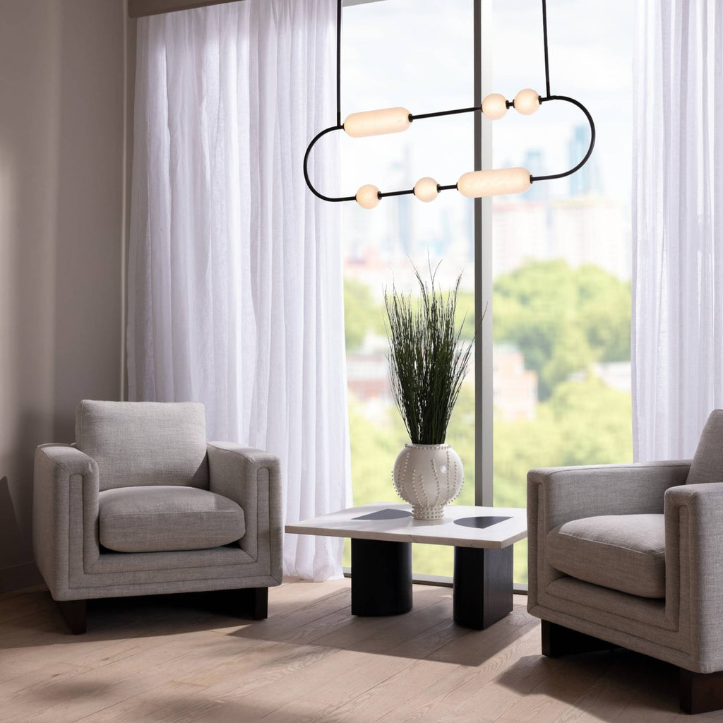 Tenzin Linear Chandelier DRC03 room scene