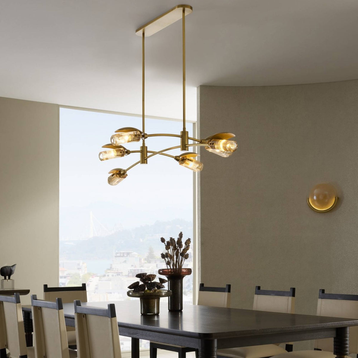 Ximena Linear Chandelier DRC07 room scene