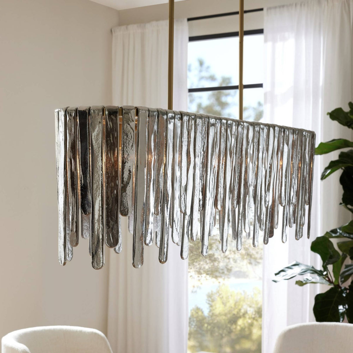 Leighton Linear Chandelier DRC11 room scene