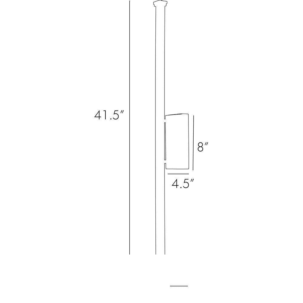 Hutu Wall Light DS44006 technical dimension drawing