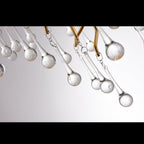 Le Saint Branch Brass Round Teardrop Chandelier