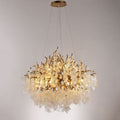 Organic Branch Round Penny Chandelier