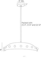 Fenton Pendant DSI09 technical dimension drawing