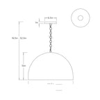 Micah Pendant DSI13 technical dimension drawing