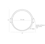 Thurlow Wall Sconce DWC04 technical dimension drawing