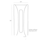 Winward Wall Sconce DWC10 technical dimension drawing