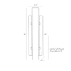 Velasco Wall Sconce DWC13 technical dimension drawing