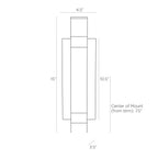 Watkins Wall Sconce DWC15 technical dimension drawing