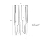 Raine Wall Sconce DWC17 technical dimension drawing
