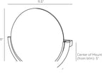 Alicia Wall Sconce DWC25 technical dimension drawing