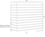Carter Outdoor Wall Sconce DWC44 technical dimension drawing