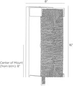 Finnegan Wall Sconce DWC47 technical dimension drawing