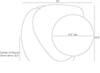 Freeney Wall Sconce DWC57 technical dimension drawing