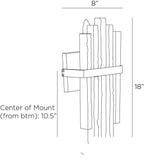 Fairfax Wall Sconce DWC59 technical dimension drawing