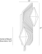 Jenner Wall Sconce DWC63 technical dimension drawing
