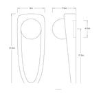 Laredo Wall Sconce DWC93 technical dimension drawing