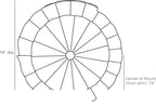 Annabeth Wall Sconce DWI06 technical dimension drawing
