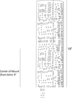 Jarrett Wall Sconce DWI24 technical dimension drawing