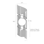 Tamara Wall Sconce DWS02 technical dimension drawing