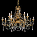 Two Tier Brass Candlestick Chandelier