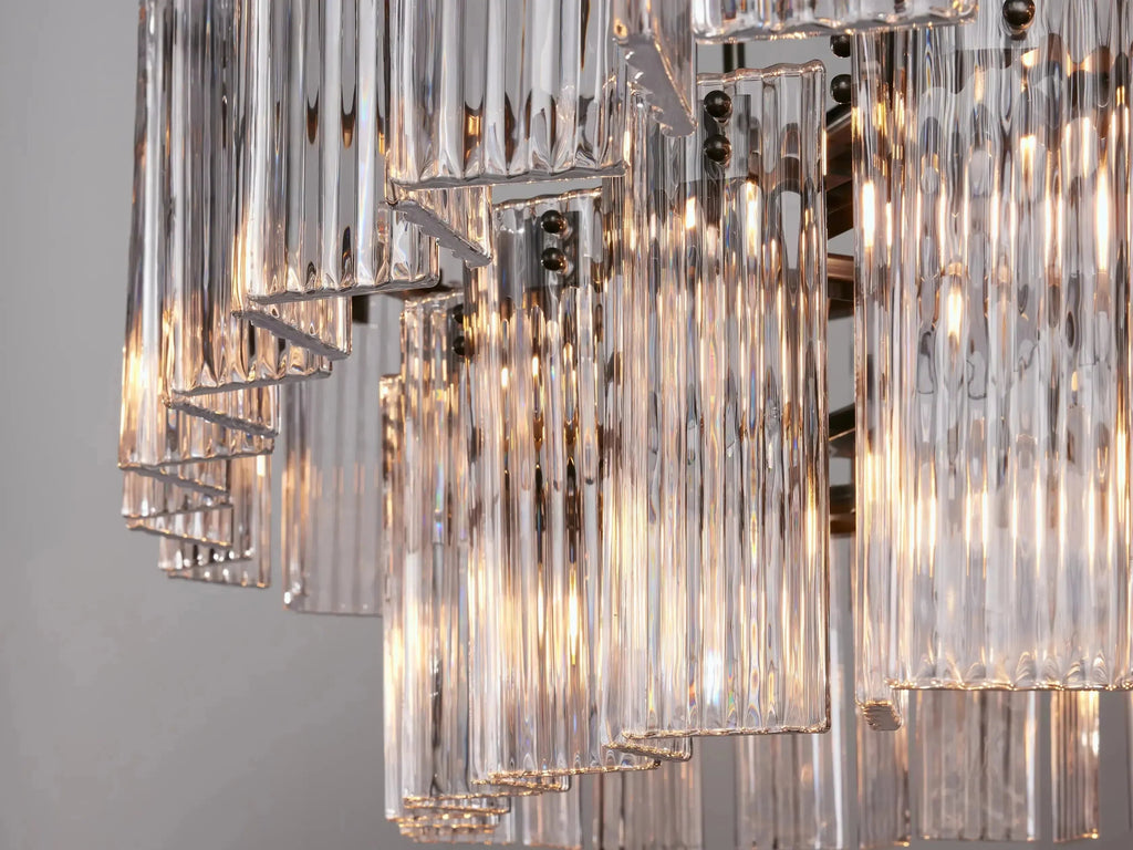 Delsie Oval Art Glass Chandelier 51-Inch63-Inch72-Inchl