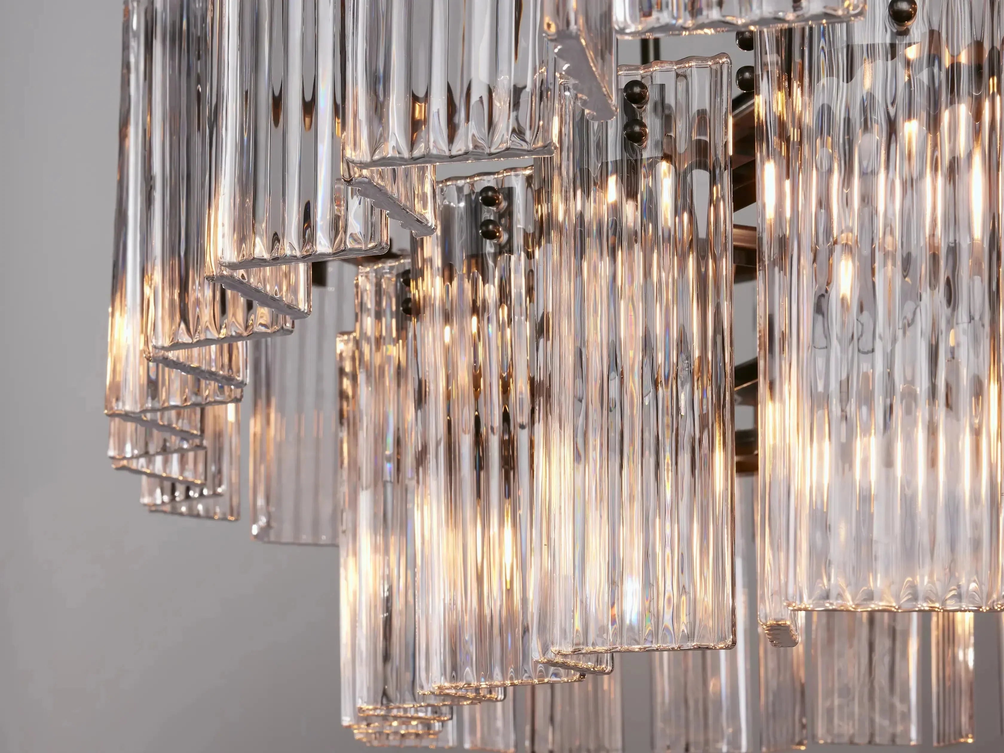 Delsie Oval Art Glass Chandelier 51-Inch63-Inch72-Inchl
