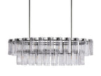 Delsie Oval Art Glass Chandelier 51-Inch63-Inch72-Inchl
