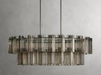 Delsie Oval Art Glass Chandelier 51-Inch63-Inch72-Inchl