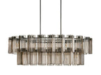 Delsie Oval Art Glass Chandelier 51-Inch63-Inch72-Inchl