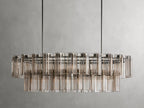 Delsie Oval Art Glass Chandelier 51-Inch63-Inch72-Inchl