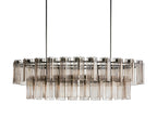 Delsie Oval Art Glass Chandelier 51-Inch63-Inch72-Inchl