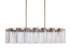 Delsie Oval Art Glass Chandelier 51-Inch63-Inch72-Inchl