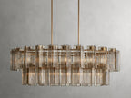 Delsie Oval Art Glass Chandelier 51-Inch63-Inch72-Inchl