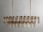 Delsie Oval Art Glass Chandelier 51-Inch63-Inch72-Inchl