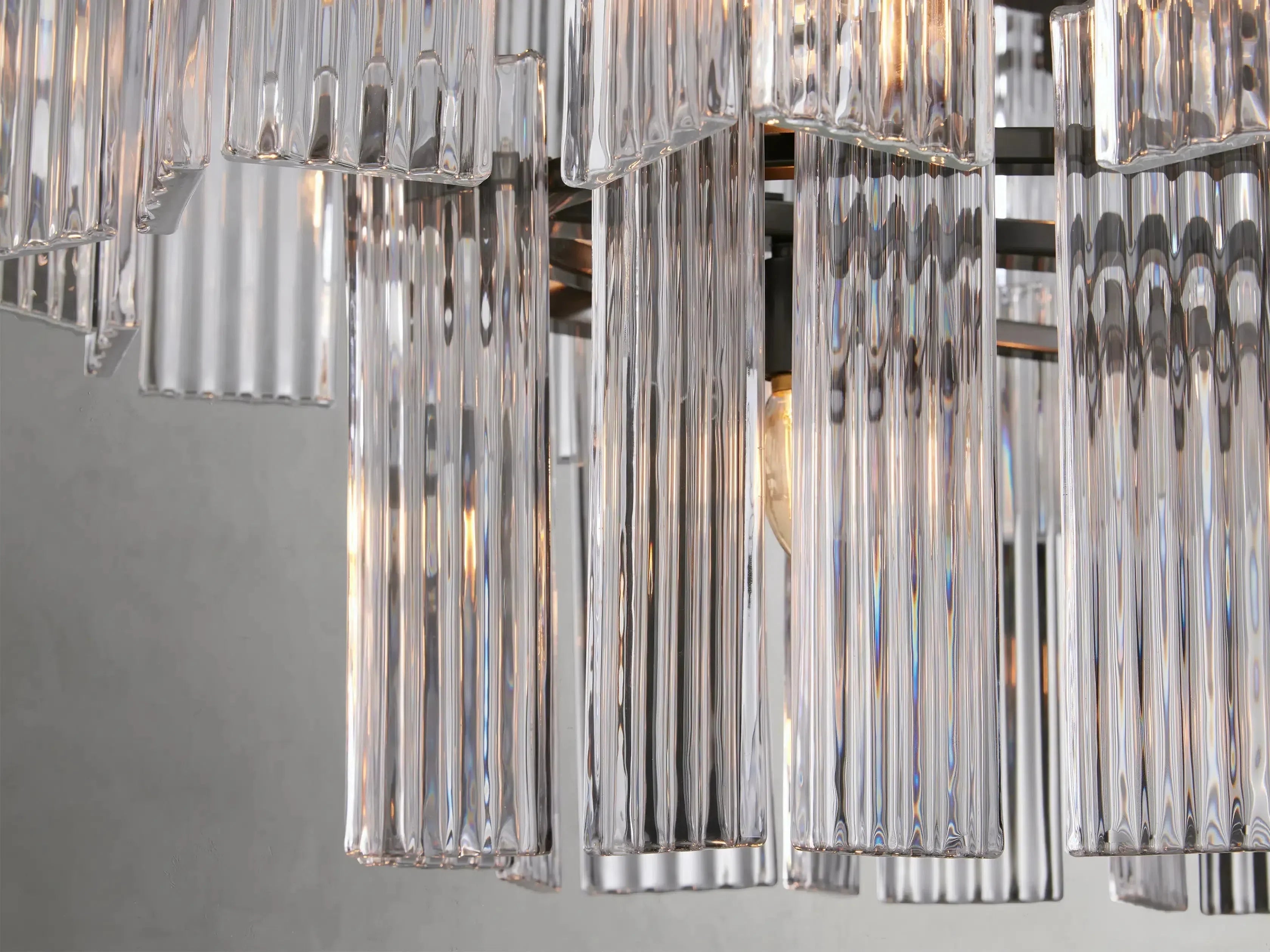 Delsie Oval Art Glass Chandelier 51-Inch63-Inch72-Inchl