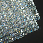 Designer Style Crystal Chandelier Elegant Round Ceiling Lighting for Living / Dining Room