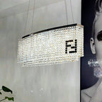 Designer Style Crystal Chandelier Elegant Round Ceiling Lighting for Living / Dining Room