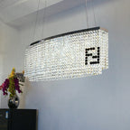 Designer Style Crystal Chandelier Elegant Round Ceiling Lighting for Living / Dining Room