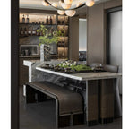 Alex Modern Dew Drops Alabaster Chandelier
