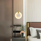 Moonshade Natural Marble Pendant Light