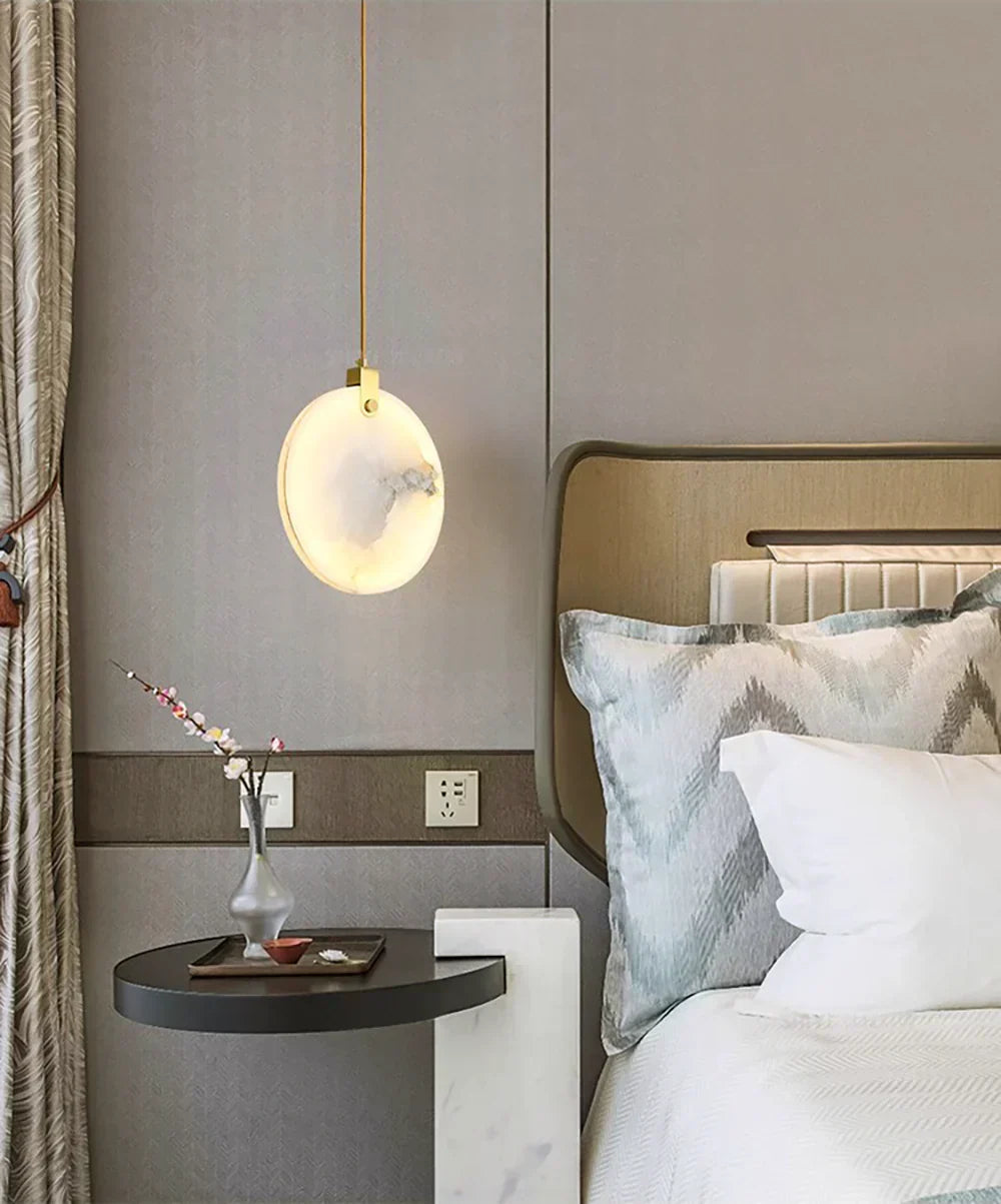 Moonshade Natural Marble Pendant Light