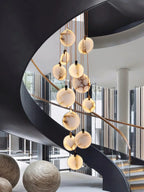 Moonshade Natural Marble Pendant Light
