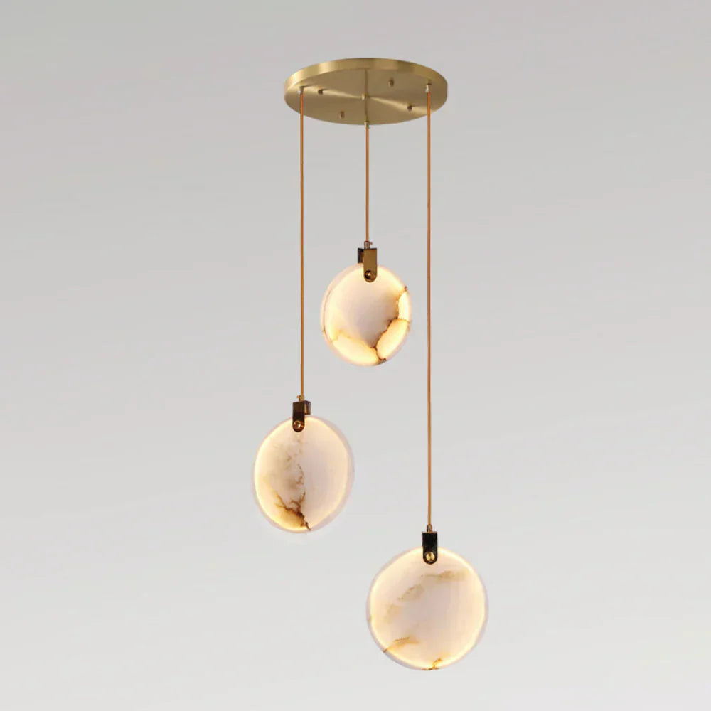 Moonshade Natural Marble Pendant Light