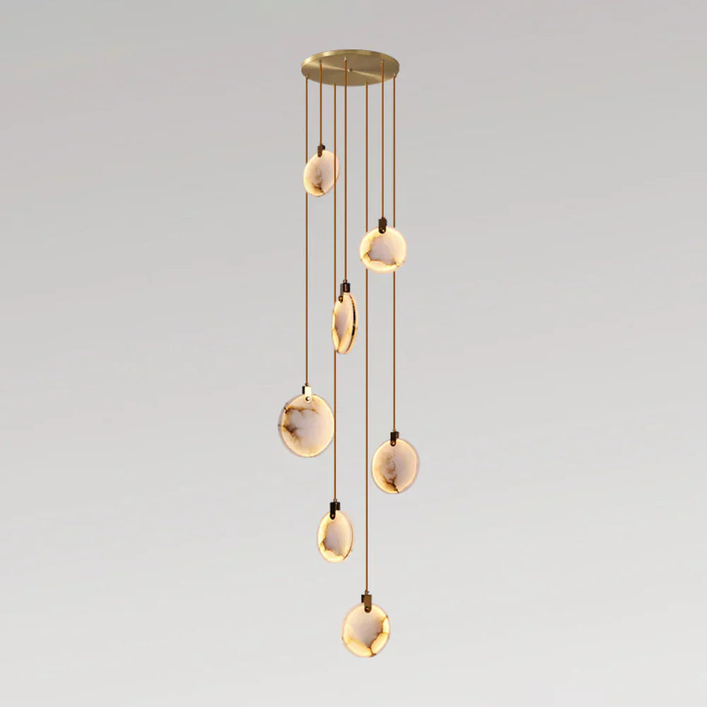 Moonshade Natural Marble Pendant Light