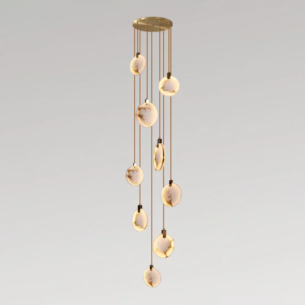 Moonshade Natural Marble Pendant Light