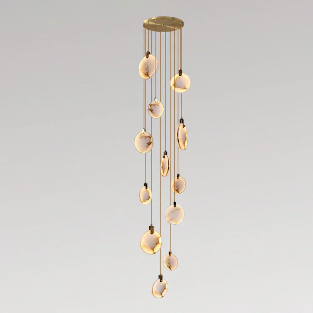 Moonshade Natural Marble Pendant Light
