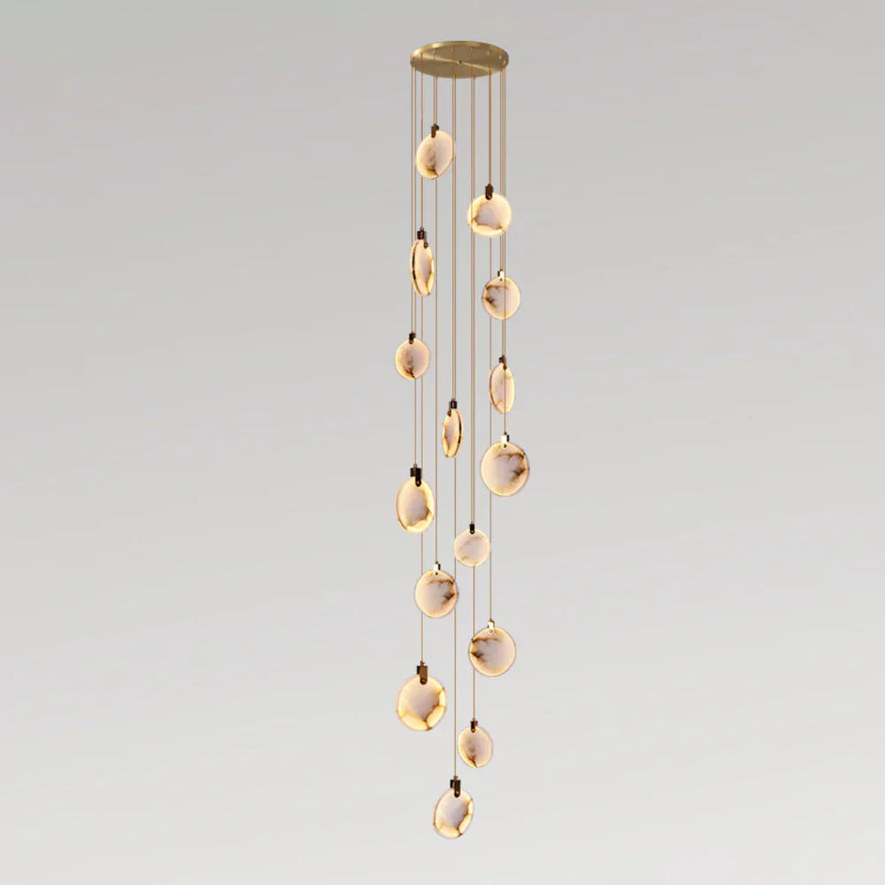 Moonshade Natural Marble Pendant Light